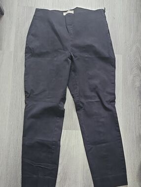 Everlane The Side-Zip Stretch Cotton Work Pants Black Size 8